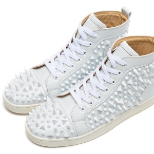 Tênis Cano Alto Couro Christian Louboutin