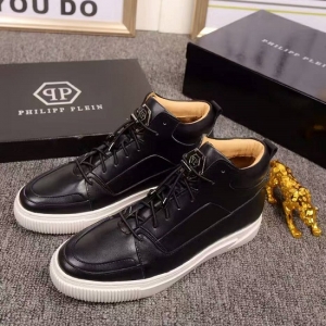Tênis Cano Alto Couro Philipp Plein