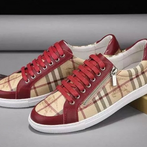 Tênis Xadrez Vermelho Burberry