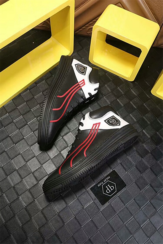 Tênis cano alto de couro Philipp Plein - Imagem 6