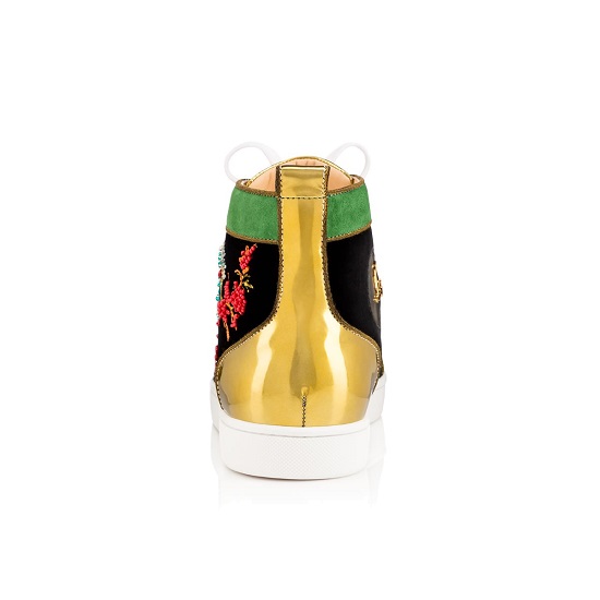 Tênis cano alto em couro Christian Louboutin - Imagem 4