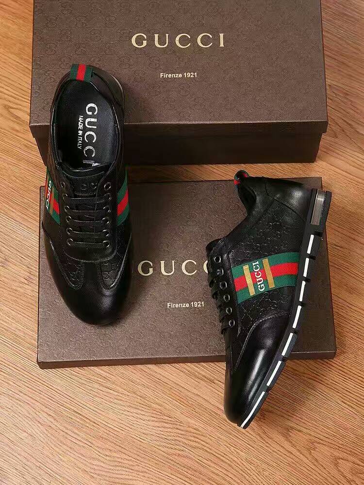 Tênis casual de couro Gucci - Imagem 4