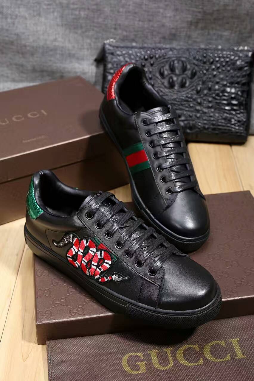 Tênis casual de couro Gucci - Imagem 5