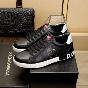 Tênis com bordado D&G, Dolce&Gabbana