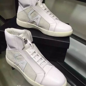 T nis de Couro cano Alto Emporio Armani Grandes Grifes