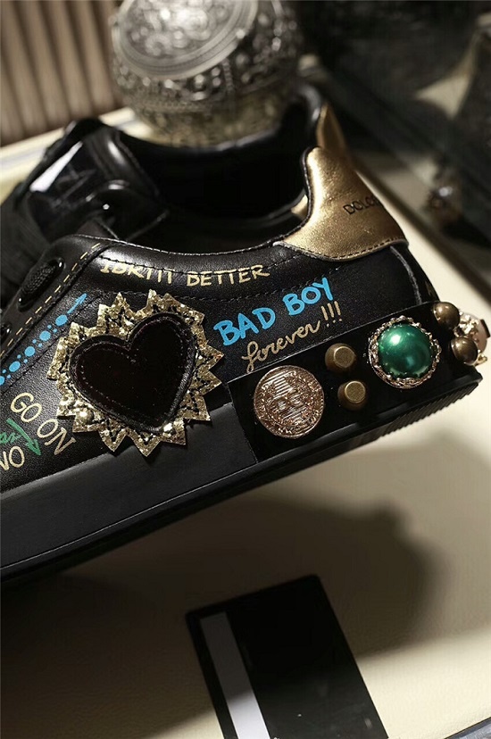 Tênis de couro D&G, Dolce&Gabbana - Imagem 4