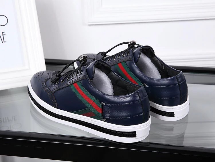 Tênis masc. de couro Gucci - Imagem 4