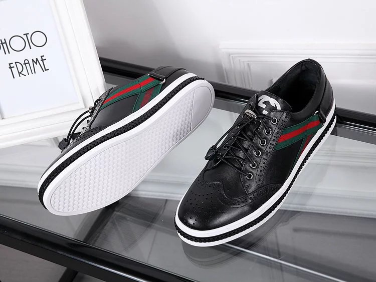 Tênis masc. de couro Gucci - Imagem 5