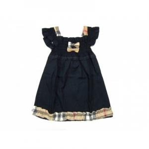 Vestido Infantil Manga Curta Burberry