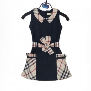 Vestido Infantil Manga Curta Burberry