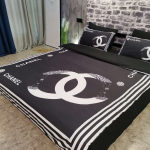 Jogo de Cama Casal 4 pçs. King Size Chanel