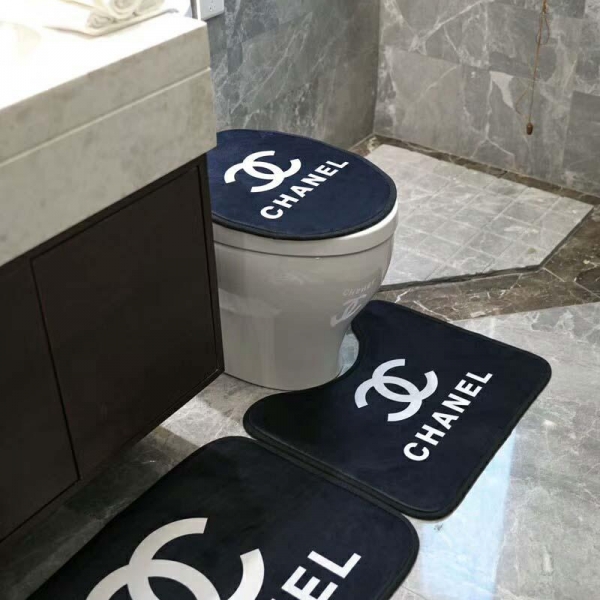 Jogo de Tapetes para Banheiro Chanel